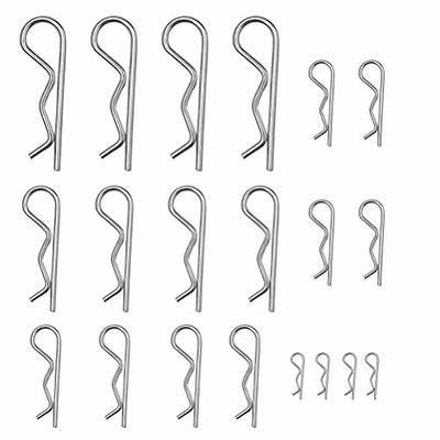 20 Pcs Cotter Pins Spring Fastener Assortment Kit, Retaining Pins R Clips  Heavy Duty Zinc Plated Cotter Pin Hairpin Assortment Kit for Use On Hitch  Pin Lock Systems Multiple Sizes M1-M3 