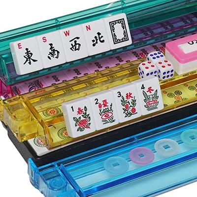 1set American Mahjong Game Set 166 Premium White Tiles Traditional