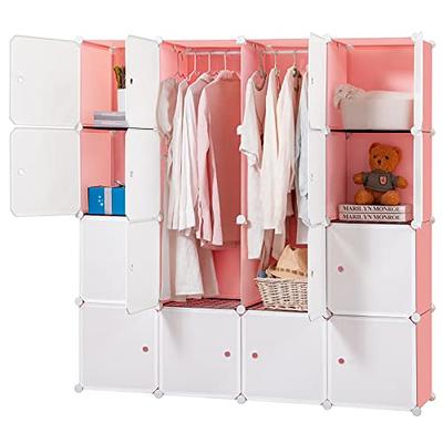 VIPZONE Baby Dresser, Kids Closet Organizers, Portable Kids Wardrobe for  Closet, Bedroom, Nursery, Cubby, Cabinet, Clothes, Dress, Baby Storage  Shelf