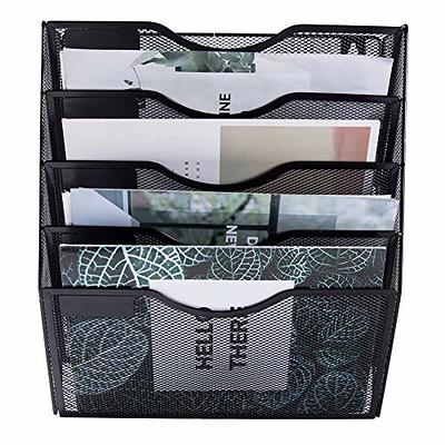 Maxgear Mesh File Holder Wall Organizer 3 Pockets Hanging File Organizers Wall