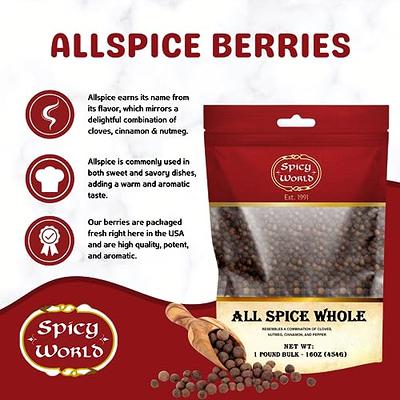 SPICES VILLAGE Ground Allspice (8 oz) - Powdered Fresh Whole Allspice  Berries, Ground Jamaican Pimento Seeds, Natural Seasoning for Curries  Pastries 
