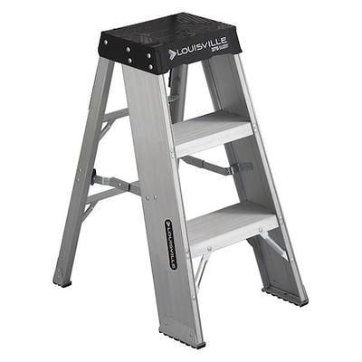 Louisville Ladder 12 ft. Fiberglass Pinnacle Platform Ladder with 300 lbs.  Load Capacity Type IA Duty Rating FXP1712 - The Home Depot