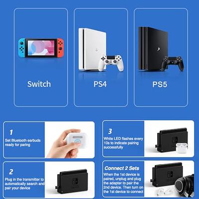 for PS4/PS5 Bluetooth Receiver Wireless Adapter USB Transmitter Audio  Adapter