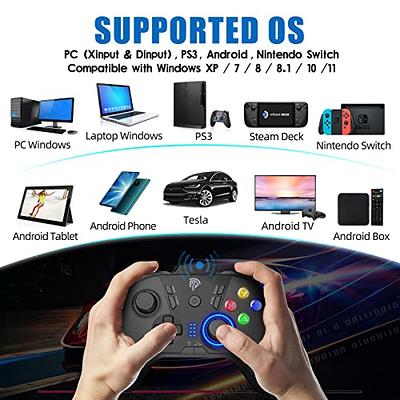 USB Wireless Gaming Controller Gamepad for PC/Laptop Computer(Windows  XP/7/8/10) & PS3 & Android & Steam (Black)