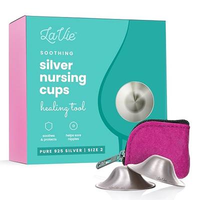 Boboduck The Original Silver Nursing Cups - Nipple Shields for Nursing  Newborn, Newborn Breastfeeding Must Haves for Soothe and Protect Your  Nursing