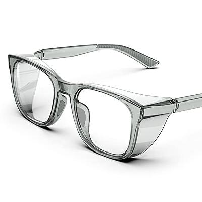 TOREGE Clear Safety Glasses Anti-Fog, Stylish Safety Goggles Eye