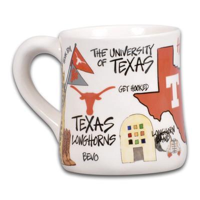 Texas Longhorns 14oz. Hometown Rocks Glass