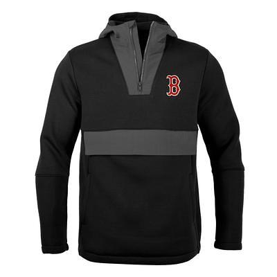 Men's Antigua Black Boston Red Sox Team Logo Victory Full-Zip Hoodie Size: Small