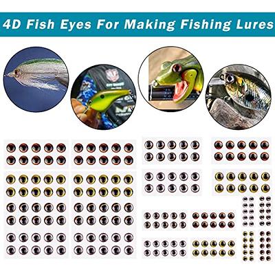 Realistic 3D 4D 5D Fishing Lure Eyes for Making Lifelike Baits Crafts DIY