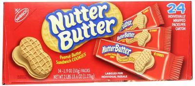 Nutter Butter Cookies, Sandwich, Peanut Butter, King Size! - 10 pack, 3.5 oz packs