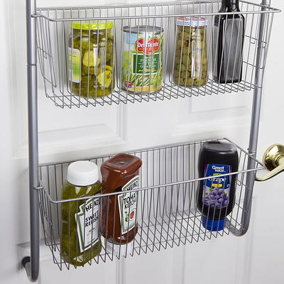 COVAODQ 5-Tier Pantry Door Organization and Storage Over the Door Pantry  Organizer Metal Hanging Kitchen Spice Rack Can Organizer White - Yahoo  Shopping