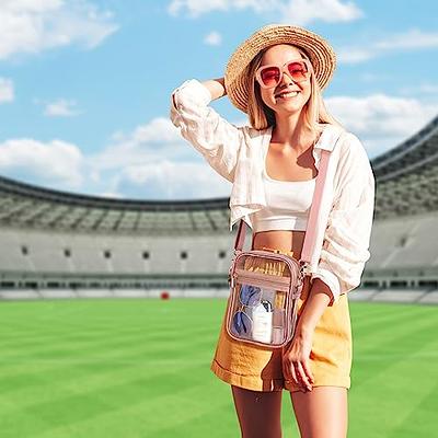 PACKISM Clear Purses for Women Stadium - Clear Bag Stadium Approved  Crossbody Bag for Concerts Sports Festivals Events Game Day, Mini Rose Pink  - Yahoo Shopping