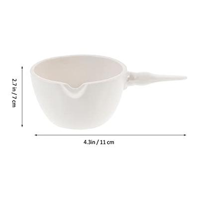 Bowl with Supplies Ceramics Flat Porcelain for Evaporation Handle