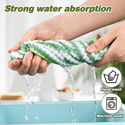 Sliverdew Absorbent Microfiber Cleaning Cloth Lint Free Thick Microfiber  Towels Dish Rags Colored Stripes Reusable Microfiber Cleaning Rags for  Kitchen, Bathroom, Car - Yahoo Shopping