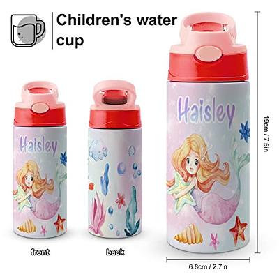 Personalized Kids Stainless Steel Water Bottle With Straw, Custom Engraved  Names for Boys and Girls, Kids Tumbler, 12 Ounce,tumbler for Kids 