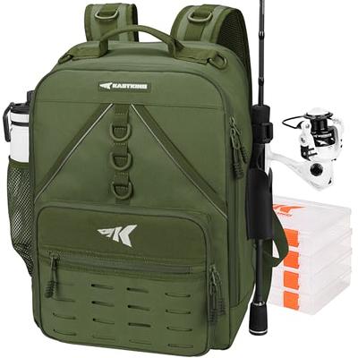 Fishing Tackle Backpack - Fishing Backpack - Saltwater Resistant Fishing Bag  - Large Fishing Tackle Storage Bag : : Sports & Outdoors