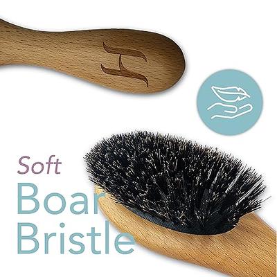 100% Soft Boar Bristle Brush for Men and Women Kid