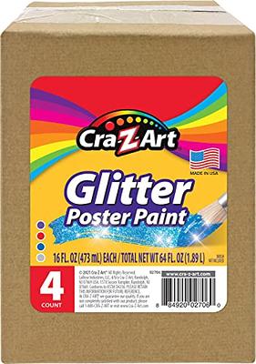 Cra-Z-Art Washable Glitter Paint Bulk Pack 4ct, Assorted Colors 16oz each  bottle - Yahoo Shopping