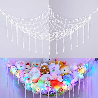 DOEGUAIY Stuffed Animal Net or Hammock Hanging Corner Net for