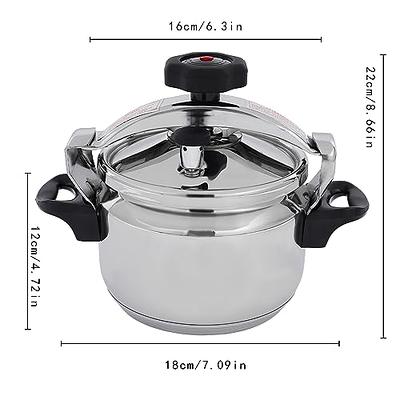 3 Liter Stainless Steel Pressure Cooker, 18cm Bottom 3L Mini Pressure  Cooker for Gas Stove Induction Cooker, suitable for home use