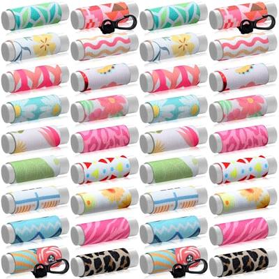 Wrapables 10 Pack Chapstick Holder Keychain, Keyring for Lip Balm Lip Gloss  Lipstick with 10 Pieces Metal Keyring Clasps, Golf 