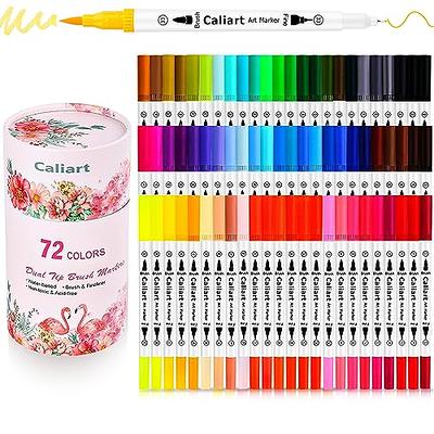 ZSCM 132 Colors Duo Tip Brush Markers, Artist Fine & Brush Tip Drawing Pens  Calligraphy Pens for Adult Coloring Books, Gifts Crafts Journaling Note  Taking Back to School Supplies - Yahoo Shopping