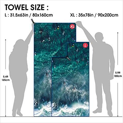 4Monster Microfiber Beach Towel Quick Dry Absorbent Lightweight Towel –  4monster outdoor