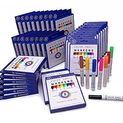 Color Swell Washable Markers 10 Boxes of 8 Vibrant Colors Are