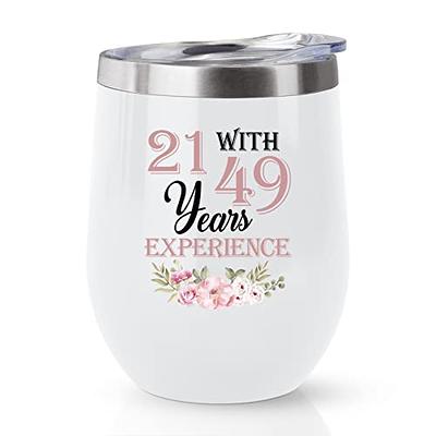 Jevuta 70th Birthday Gifts For Women – 70th birthday Wine Tumbler