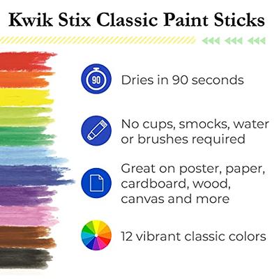 The Pencil Grip Kwik Stix Paint Pens, Solid Tempera Paint Pens, Paint Sticks,  Super Quick Drying TPG-602, 12 Count (Pack of 1) - Yahoo Shopping