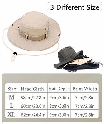 HIKEMAN Fishing Hat and Safari Cap Wide Brim Boonie Hat Bucket Hats with  Sun Protection for Big Head Men and Women (Army Green(L)) - Yahoo Shopping