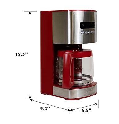 12-Cup Programmable Coffee Maker Brew Machine LCD Display w/ 1.8L