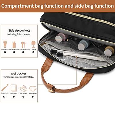  FENGDONG Makeup Toiletry Bag Portable Cosmetic Bag