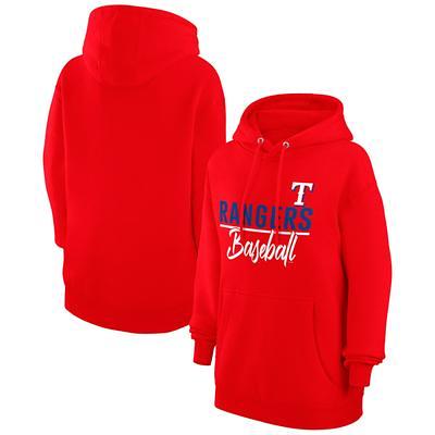 Men's Fanatics Branded Royal/Red Texas Rangers Chip in Pullover Hoodie