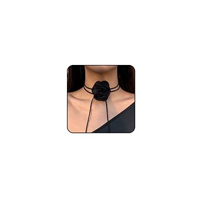 Women's Rosette Velvet Choker Necklace