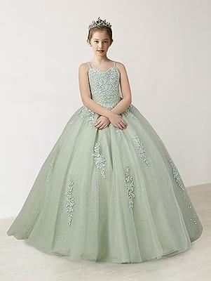  Flower Girl Dress Tulle Pageant Dresses for Girls Lace