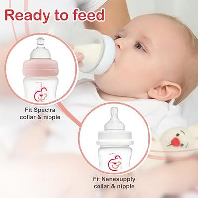 Nenesupply Wide Mouth Feeding Bottle 9oz Storage Bottle Compatible