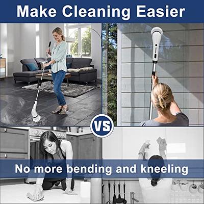 50Inch Electric Cordless Spin Scrubber Cleaning Brush Turbo Scrub