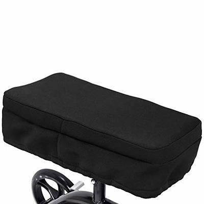 iayokocc Knee Walker Pad Cover- Memory Foam Knee Walker Cushion for Cover  Knee Scooter Cushion- Improves Comfort,Soft Padding Fits Most Walkers(Black)