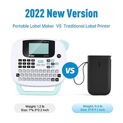 Nelko Label Maker Machine with Tape, P21 Portable Bluetooth Label Printer,  Wireless Handheld Sticker Maker Mini Label Makers with Multiple Templates,  Light Yellow