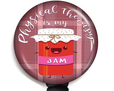 Cute Physical Therapy is my Jam Badge Reel - PT Badge Holder - PT
