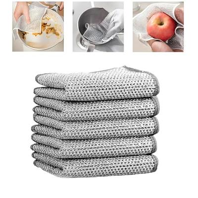 CDFUMY Multifunctional Non-Scratch Wire Dishcloth, Non-Scratch Wire  Dishcloth, Multipurpose Wire Dishwashing Rags for Wet and Dry, for Dishes,  Sinks, Counters, Stove Tops (10PCS) - Yahoo Shopping