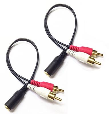 3.5mm Stereo Plug to 2 RCA Adapter Cable -YA-J734