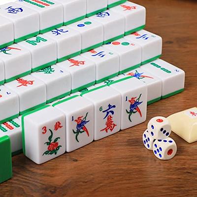 The Perfect Gift: Mini Chinese Mahjong Game Set With 146 Tiles, Dice, &  Portable Storage Case - For Adults & Families!