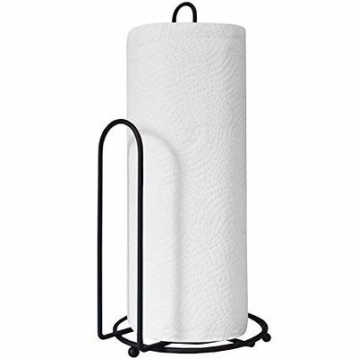 Honey Can Do Paper Towel Holder with Steel Spice Rack - White