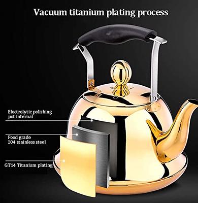 Portable Portable Water Kettle with Whistle Stainless Steel Kettle