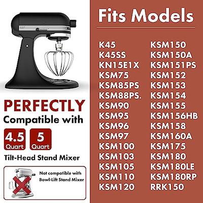 KitchenAid K45DH Dough Hook Replacement - Compatible with K45, K45SS,  KSM90, KSM110, KSM150, KSM75 Mixers and 4.5-5 Quart Bowls - Yahoo Shopping