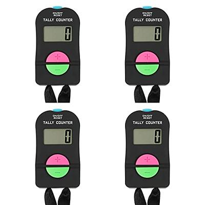 KTRIO Pack of 6 Colors Handheld Tally Counter 4-Digit Number Count Clicker  Counter, Hand Mechanical Counters Clickers Pitch Counter for Coaching