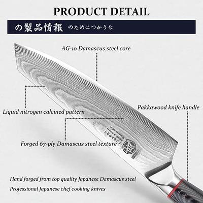 The Best Japanese VG-10 Steel Chef Knife with Resin Handle in the USA -  Best Damascus Chef's Knives