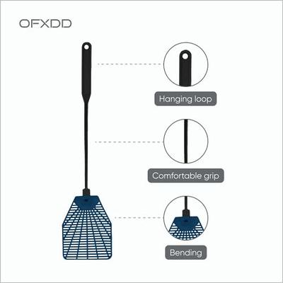 OFXDD Rubber Fly Swatter, Long Fly Swatter Pack, Fly Swatter Heavy